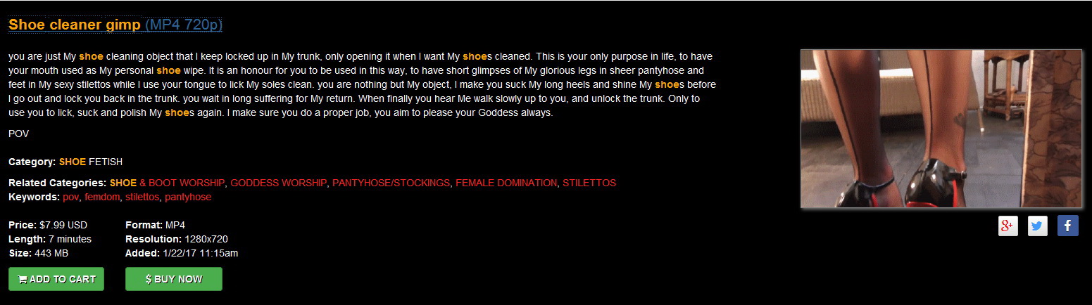 Young Goddess Kim: Shoe cleaner gimp (MP4 720p)