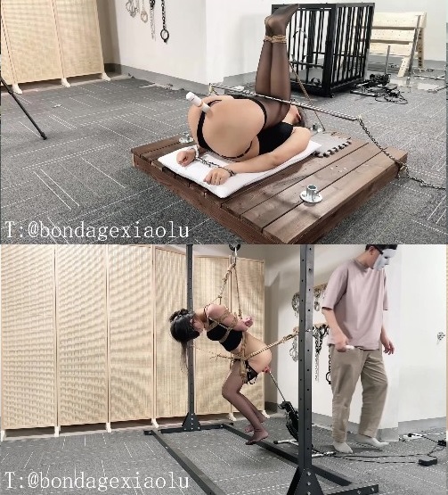 Chinese Amateur BDSM: Bondage Xiao Lu Part 1-2