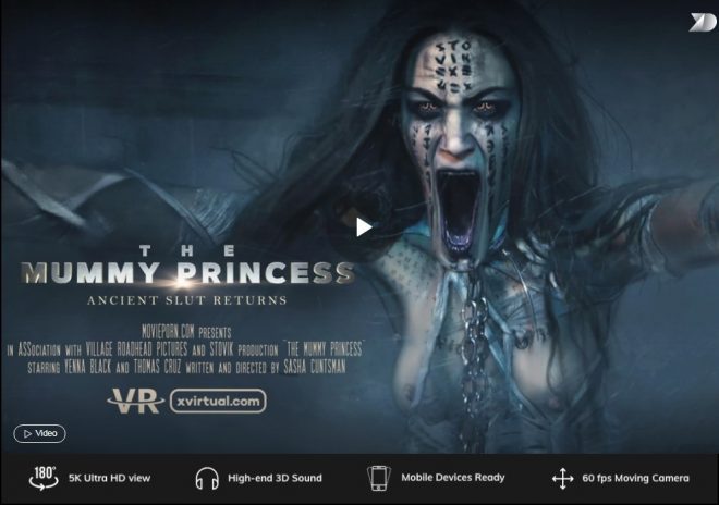 X Virtual/Movie Porn: The Mummy Princess in 180В° X (Virtual 35) вЂ“ (4K) вЂ“ VR