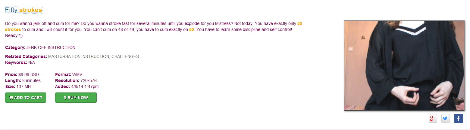 Beautiful lady Suzanne: Fifty strokes