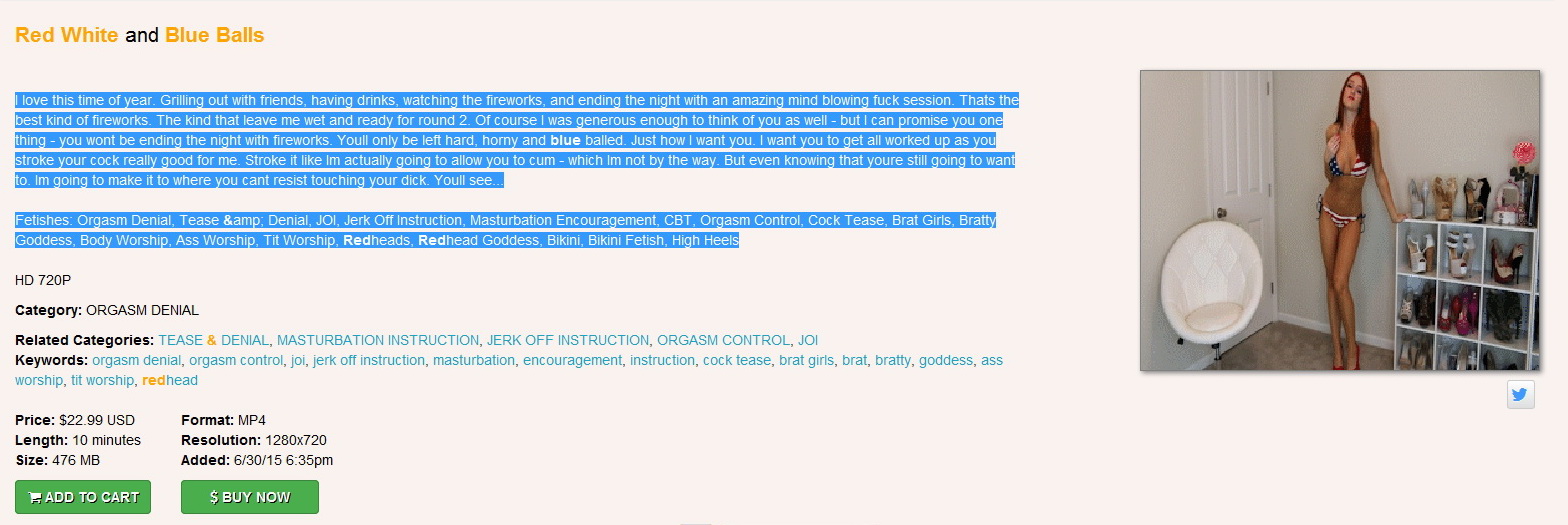 EroticGoddessChristina: Red White & Blue Balls