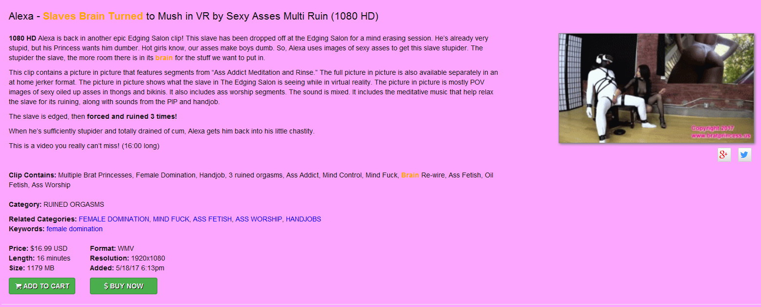 Brat Princess 2: Alexa – Slaves Brain Turned to Mush in VR by Sexy Asses Multi Ruin (1080 HD)