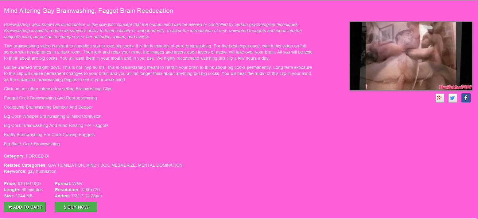 Humiliation POV: Mind Altering Gay Brainwashing, Faggot Brain Reeducation (July 3rd 2017)