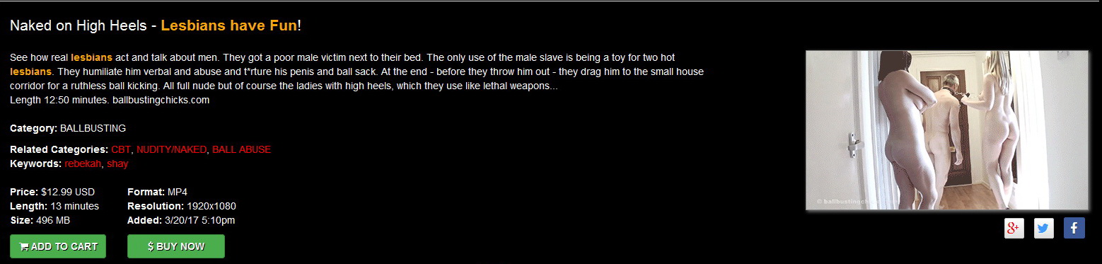 Ball Busting Chicks: Shay & Rebekah: Naked on High Heels – Lesbians have Fun!