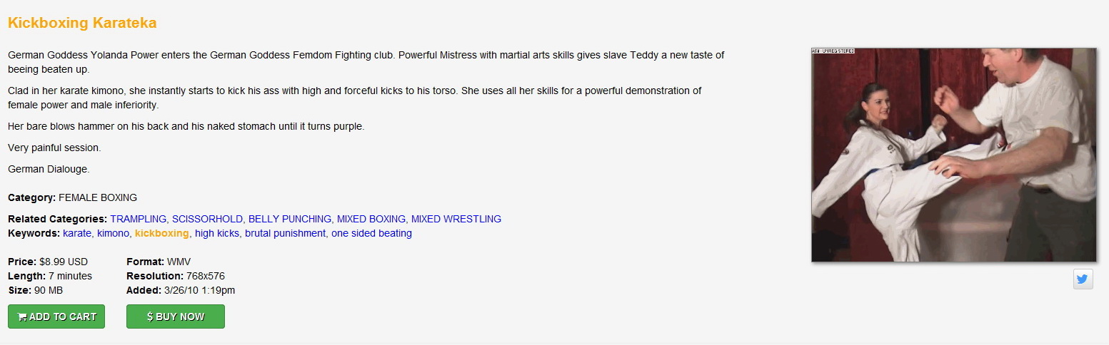 German Goddess Femdom Fighting: Kickboxing Karateka