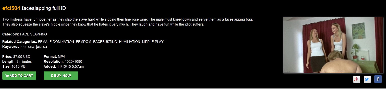 Elegant femdom: efcl504 faceslapping fullHD
