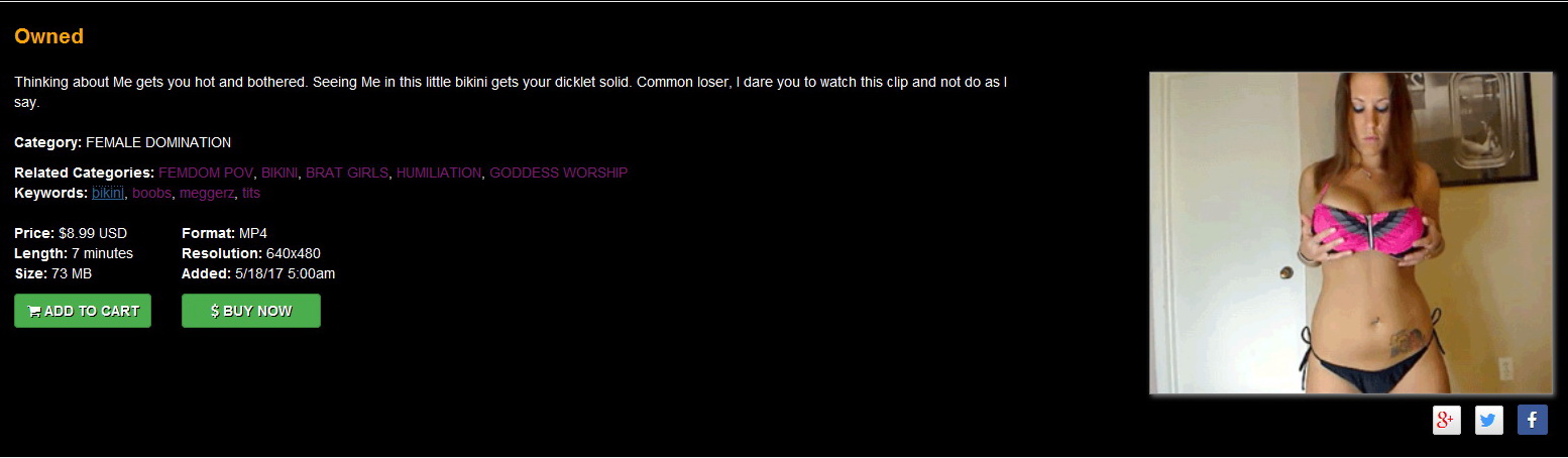 Meggerz – Pay To Obey Humiliation: Owned