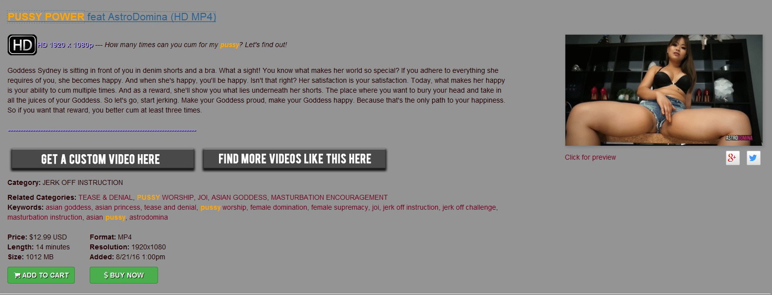 AstroDomina: PUSSY POWER feat AstroDomina