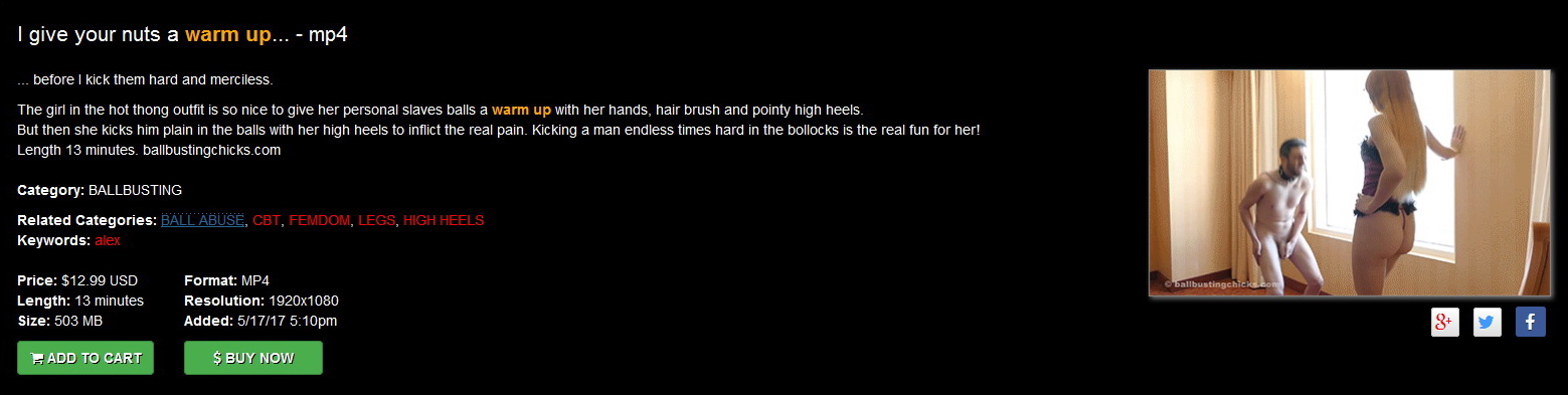 Ball Busting Chicks: Alex Coal: I give your nuts a warm up…