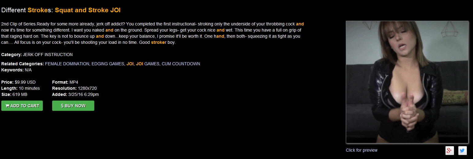 Christy Berrie: Different Strokes: Squat and Stroke JOI