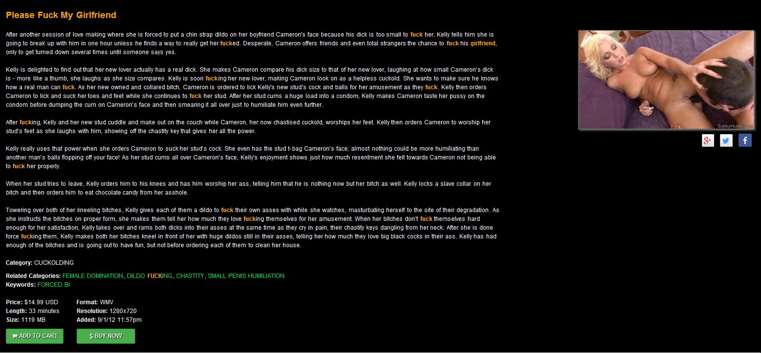 Subbyhubby: Please Fuck My Girlfriend (July 17th 2017)