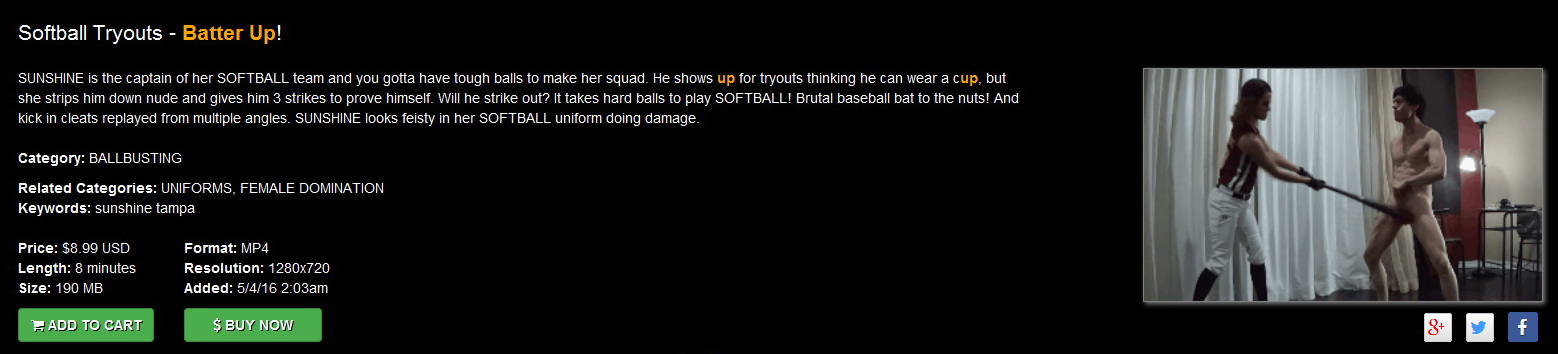 Deviant Fetish Girls: Softball Tryouts – Batter Up!