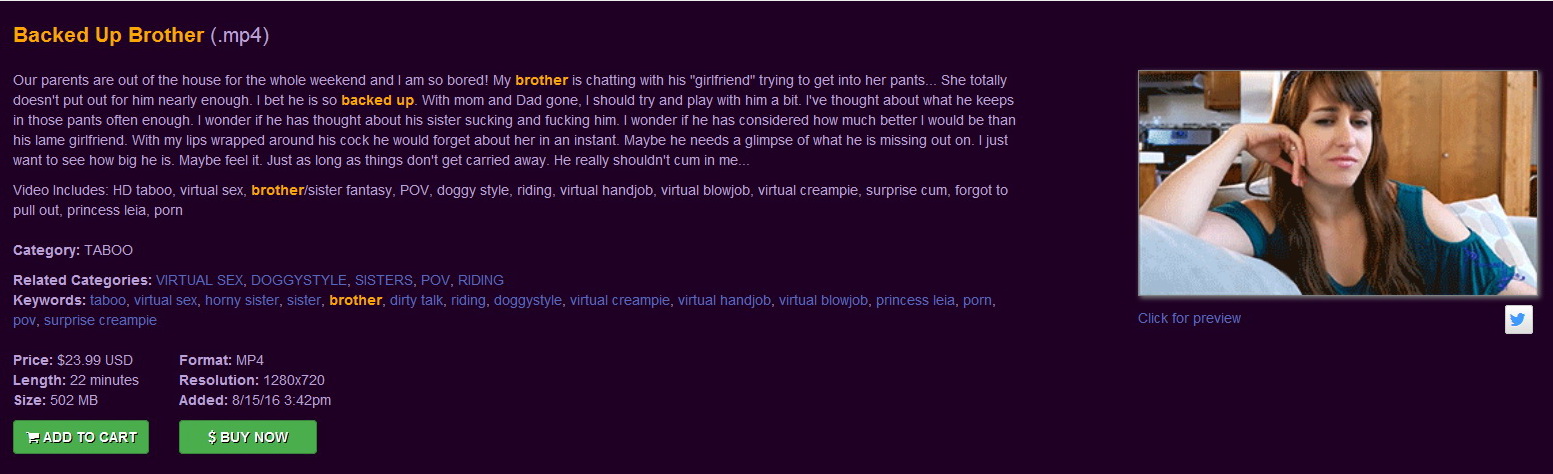 Princess Leia: Backed Up Brother (.mp4)