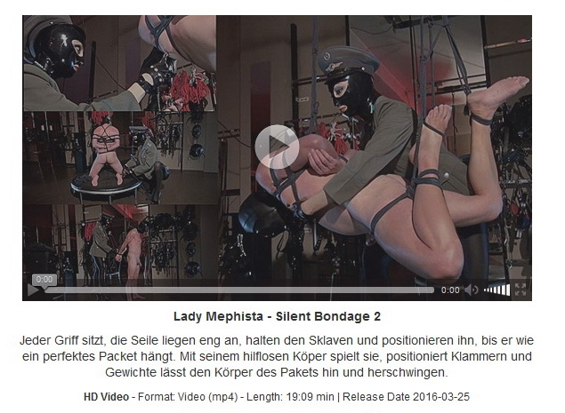 Domina-Bizarre:Lady Mephista вЂ“ Silent Bondage (Part 2)