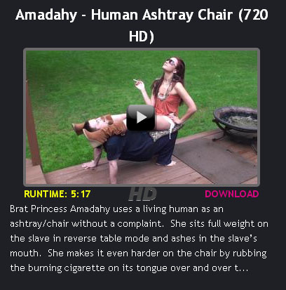 Amadahy – Human Ashtray Chair