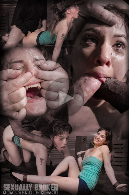 SEXUALLY BROKEN: Adaptive London River jumped and divide by giant penis having drooling huge buttocks!