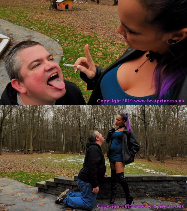 Brat Princess 2: Natalya – Fart and Ashtray Slave Used Outside (1080 HD)