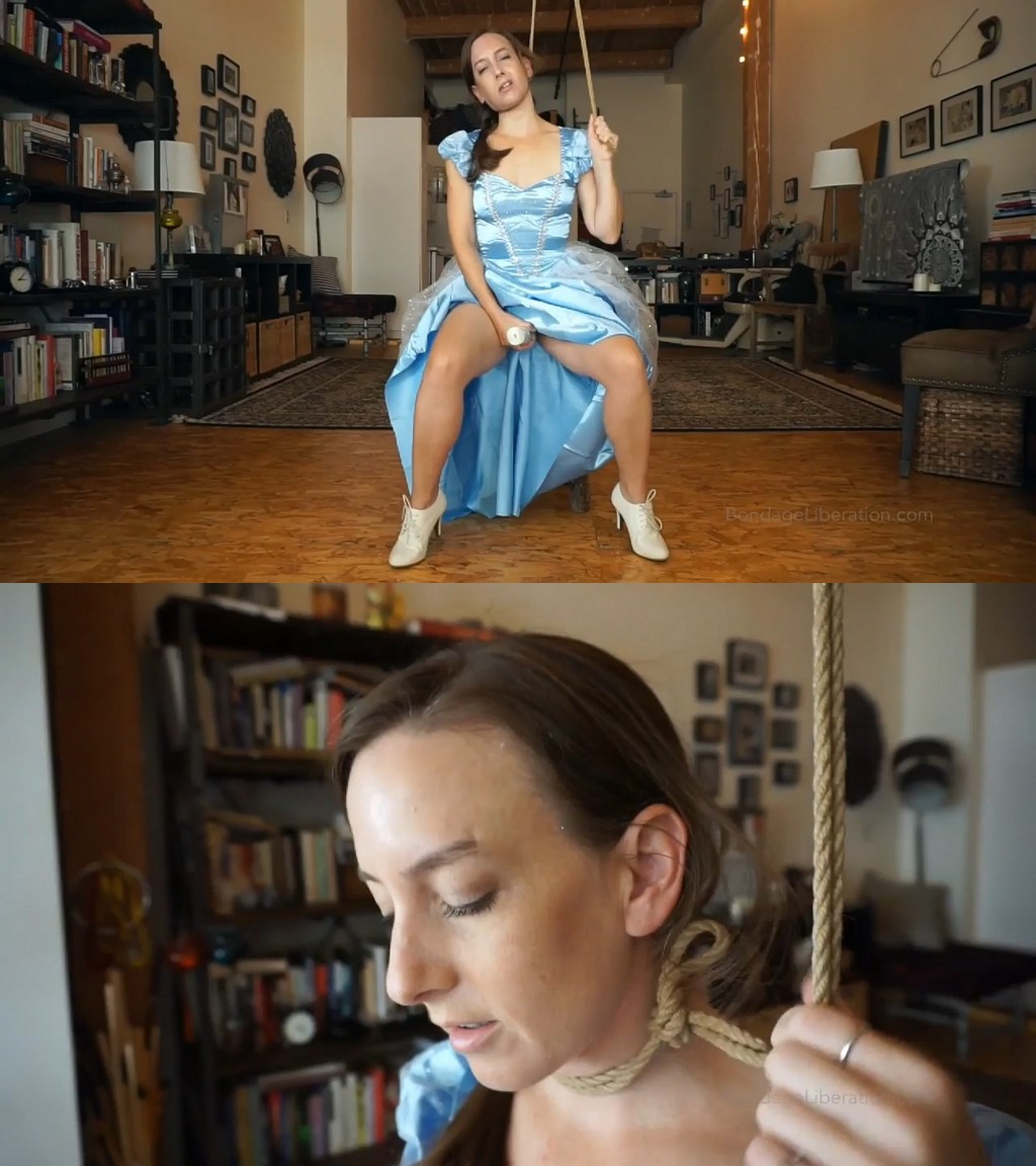 Bondage Liberation Elise Graves: Cinderella Choke – Elise Graves – Dressed up all Pretty, Elise Treats Herself to a Special, Neck Play-Focused, Hitachi Masturbation Session – Endless Orgasms