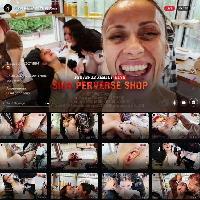 Perverse Family Live: Anna de Ville, Barbara Bieber, Brittany Bardot, George Uhl – Perverse Family Live 1 – PART 26 – Sick Perverse Shop