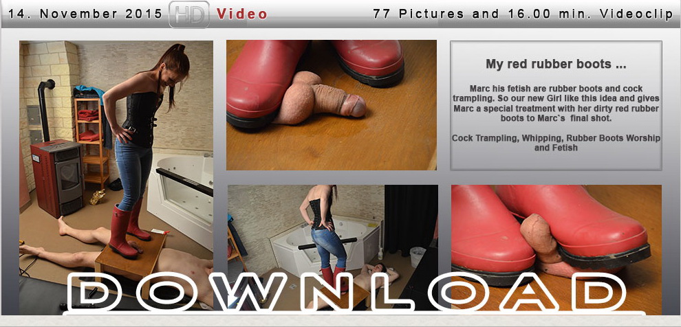 Young-Femdom: My Red rubber boots
