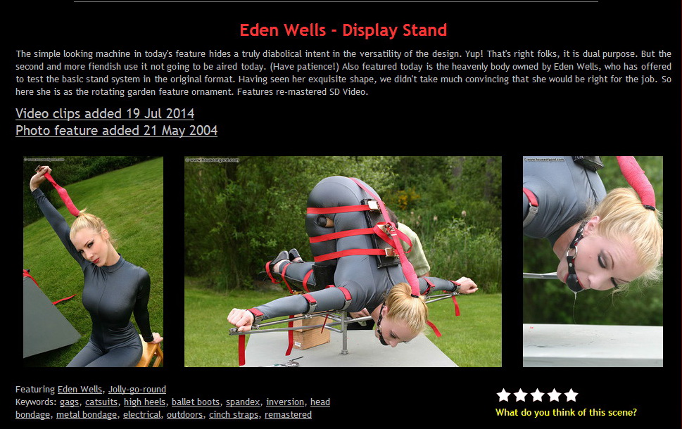 NakedGord: Eden Wells – Display Stand