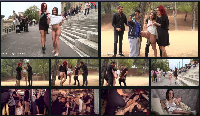 PUBLIC DISGRACE: Jun 10, 2016 – Steve Holmes , Silvia Rubi , Juan Lucho and Alexa Nasha/Bound Teen Alexa Nasha is Fucked Before a Chanting Crowd – Part 1