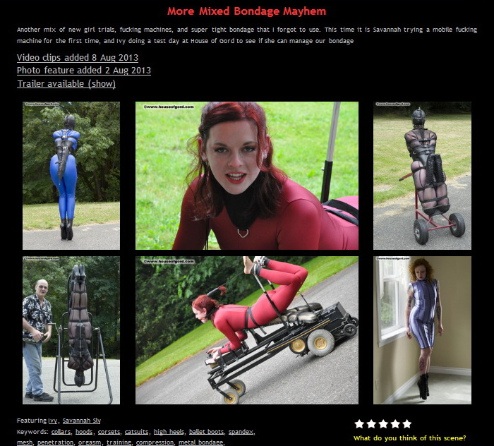 House of Gord: More Mixed Bondage Mayhem (3 Clip)