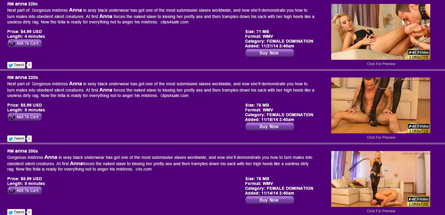 Russian-Mistress: Mistress Anna