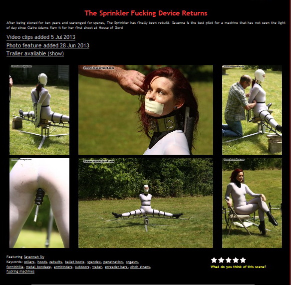 House of Gord: The Sprinkler Fucking Device Returns