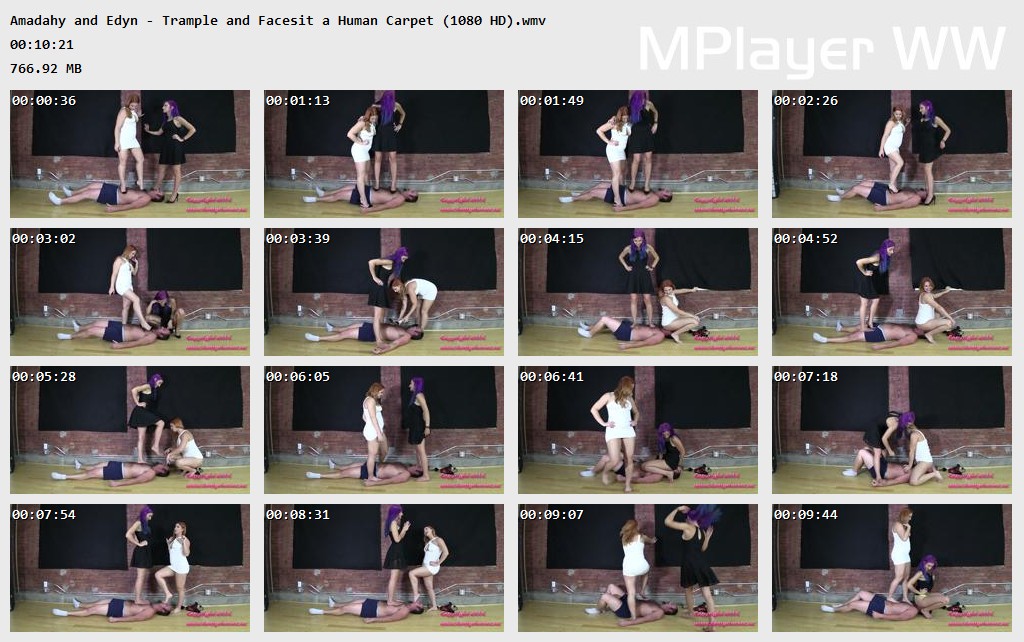 Brat Princess 2: Amadahy and Edyn – Trample and Facesit a Human Carpet (1080 HD)