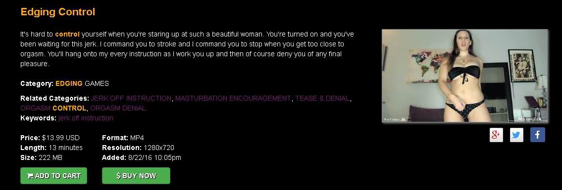 Princess Meggerz: Edging Control