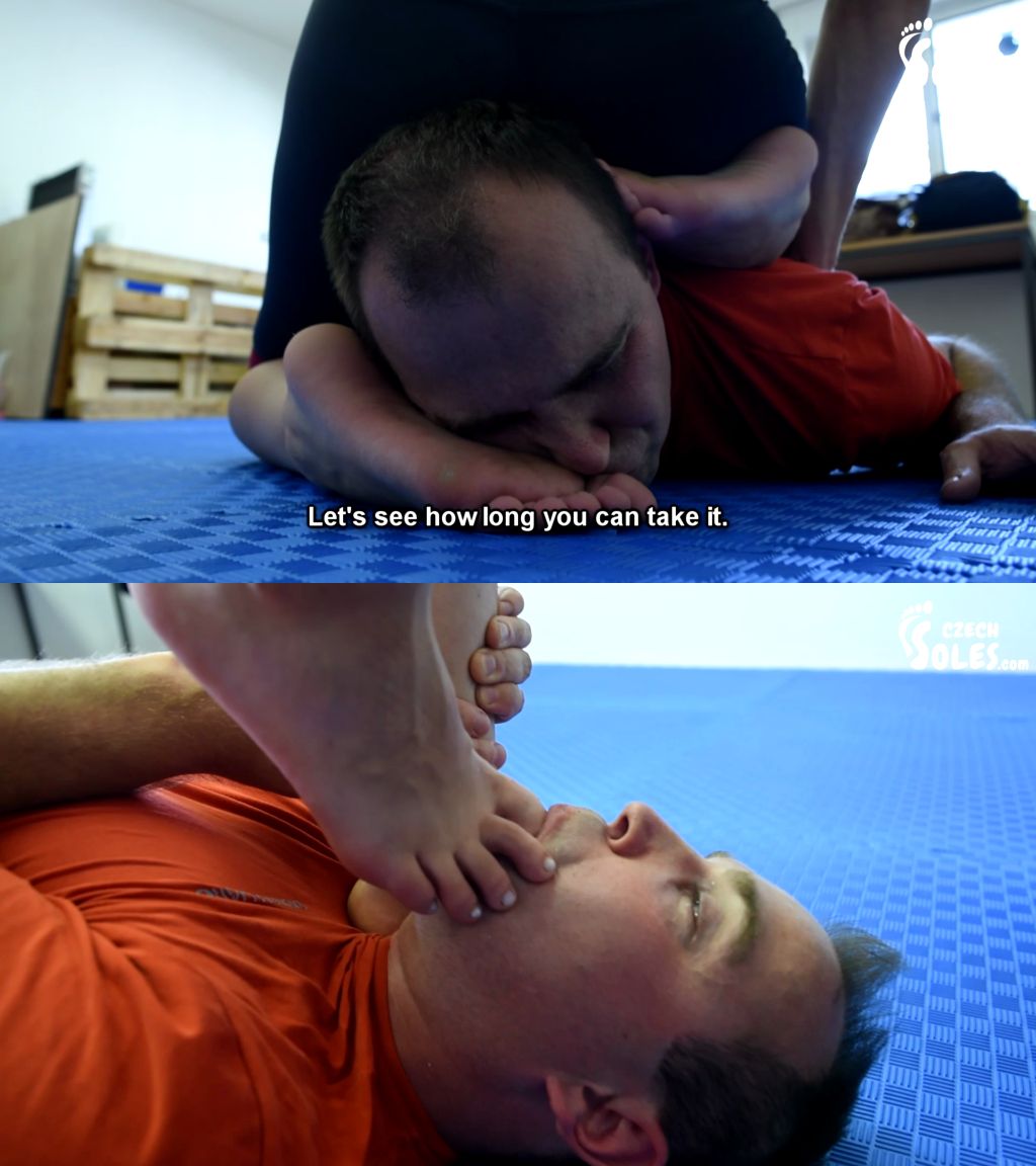 Czech Soles – Anastaszia – Wrestling foot domination and humiliation – foot licking