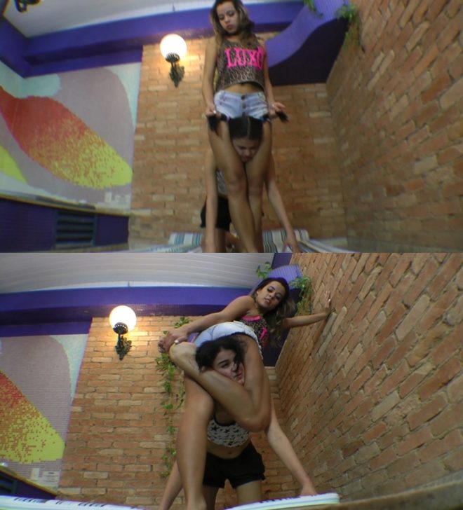 Mf Video Brazil: Scissor Cruel Training By Top Model Lola Mello And Slave Fabi