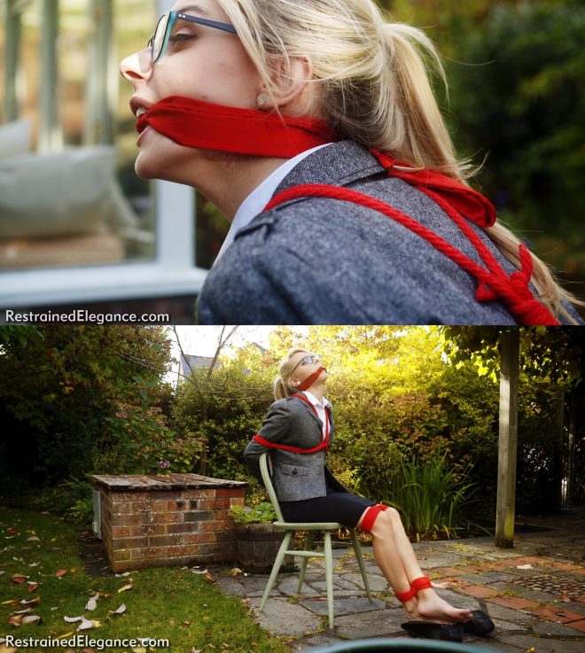 Restrained Elegance: Tied in her own garden