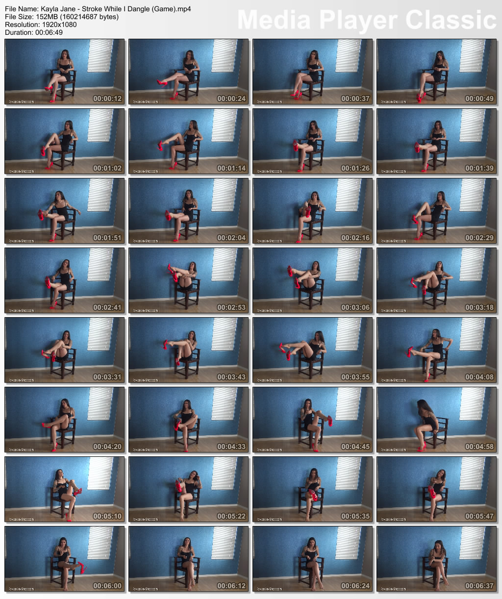 Kayla Jane – Stroke While I Dangle (Game)